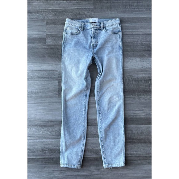 Current Elliott Patch Pocket Skinny Jeans Size 27 High Rise Light Stone - Picture 1 of 5